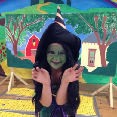 The Wicked Witch of the West, who terrifed younger members of the audience, and impressed the older ones!